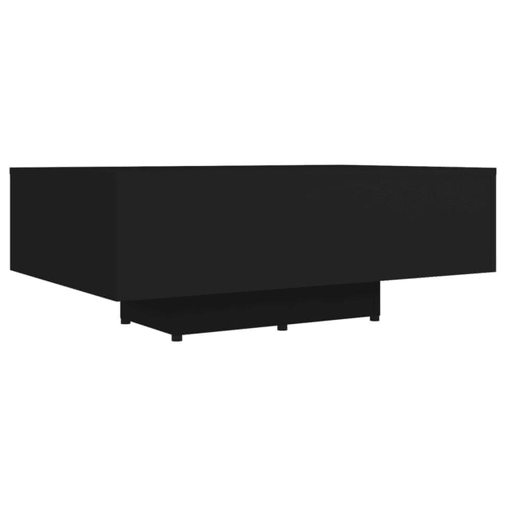 Vidaxl Konferenčný stolík, čierny 85x55x31 cm, drevotrieska
